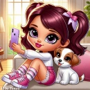 Cute selfie girl 
