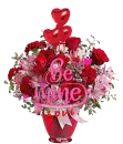 valentine rose bouquet