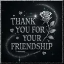 Thank you for your friendship