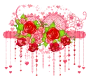 heart and roses