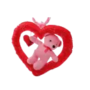 heart bear charm