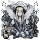 Black&White Winter Fairy