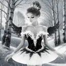 Winter Angel (Black & White Fantasy)