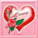 heart with roses