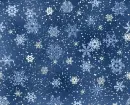 Blue Winter Snowflakes