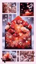 Valentine's Day Hearts, Roses & Sparkles Background Collage Style 2