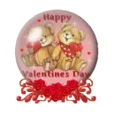 Happy Valentine's day snow globe