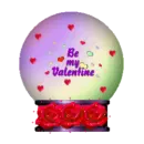 be my valentine snow globe