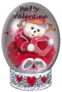 be my valentine snow globe