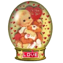 valentine snow globe