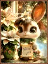 Winter Bunny Thank You Style 1