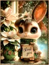 Winter Bunny Thank You Style 3