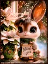 Winter Bunny Thank You Style 5