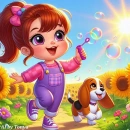 Cute springtime girl 
