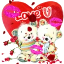Love U valentine bears