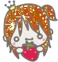 girl with strawberry