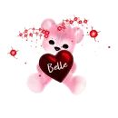 Belle valentine bear