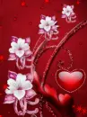 heart and flowers