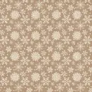 Beige Winter Snowflakes