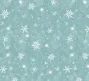 Teal Winter Snowflakes