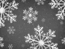 Black Winter Snowflakes 