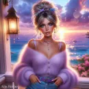 Beautiful Woman / Sunset
