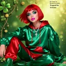 Pretty red haired woman