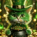 st Patrick's day cat