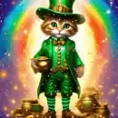 st Patrick's day cat