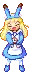 light blue anime girl