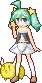 waving star anime girl