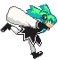 running anime girl