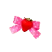strawberry hair bow