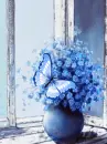 blue flowers