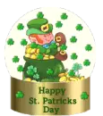 leprechaun snow globe