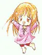 happy anime girl