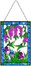 hummingbird stained glass
