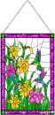 hummingbird stained glass