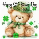 happy st Patrick's day bear