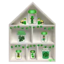 st Patrick's day knick knack shelf