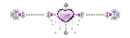 heart and diamonds