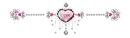 heart and diamonds