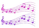 musical notes with hearts