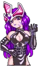 purple anime girl