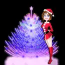 christmas tree and doll
