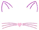 cat with heart-shaped nose