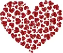 heart made of hearts