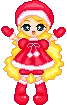 christmas blonde girl