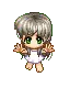 floating chibi anime girl