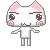 happy white cat